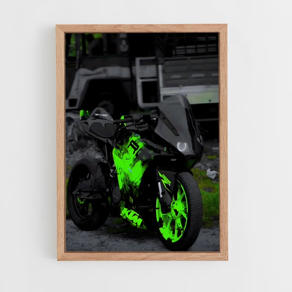 Poster Rc 125 Éblouissant – affiche KTM Moto (vue 4)